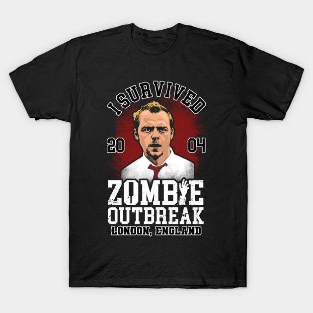 I Survived Shaun Of The Dead T-Shirt by scribblejuice